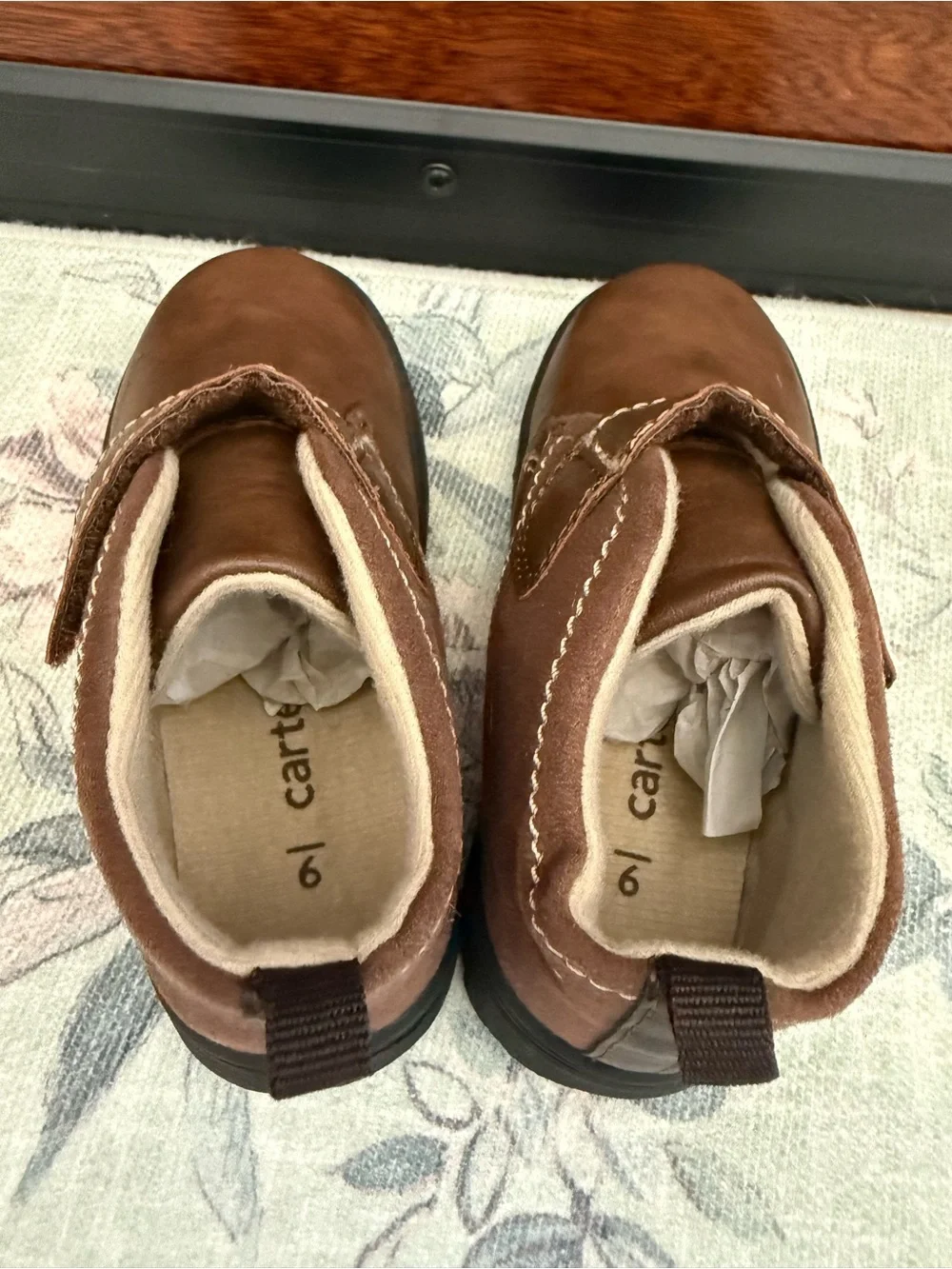 Carter's Brown Hook-and-Loop Kids Boots